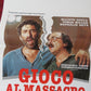 MASSACRE PLAY ITALIAN LOCANDINA (27.5"x13") POSTER DAMIANO DAMIANI 1989