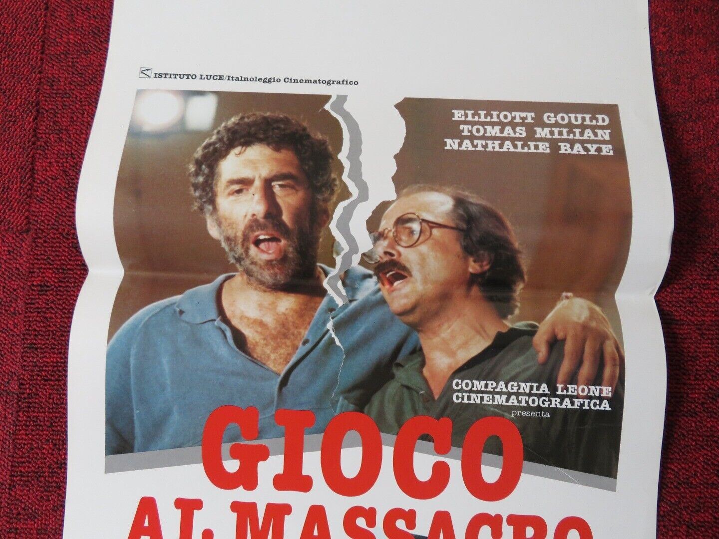 MASSACRE PLAY ITALIAN LOCANDINA (27.5"x13") POSTER DAMIANO DAMIANI 1989