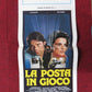 LA POSTA IN GIOCO  ITALIAN LOCANDINA (27.5"x13") POSTER LINA SASTRI 1988