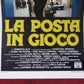 LA POSTA IN GIOCO  ITALIAN LOCANDINA (27.5"x13") POSTER LINA SASTRI 1988