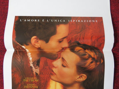 SHAKESPEARE IN LOVE  ITALIAN LOCANDINA (27.5"x13") POSTER GWYNETH PALTROW 1998