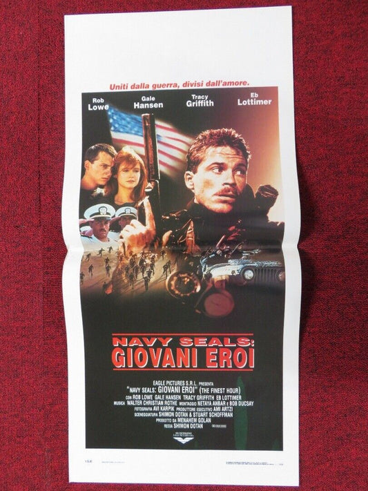 THE FINEST HOUR ITALIAN LOCANDINA (27.5"x13") POSTER ROB LOWE GALE HANSEN 1992