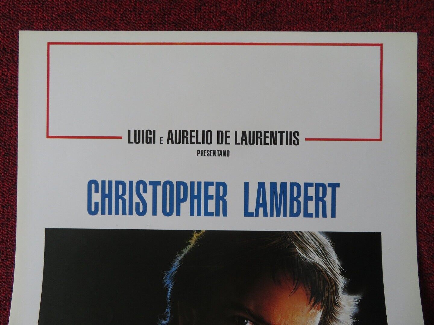 KNIGHT MOVES ITALIAN LOCANDINA (27.5"x13") POSTER CHRISTOPHER LAMBERT 1992