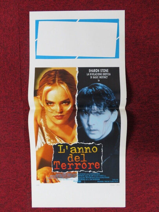 YEAR OF THE GUN ITALIAN LOCANDINA (27.5"x13") POSTER SHARON STONE 1991