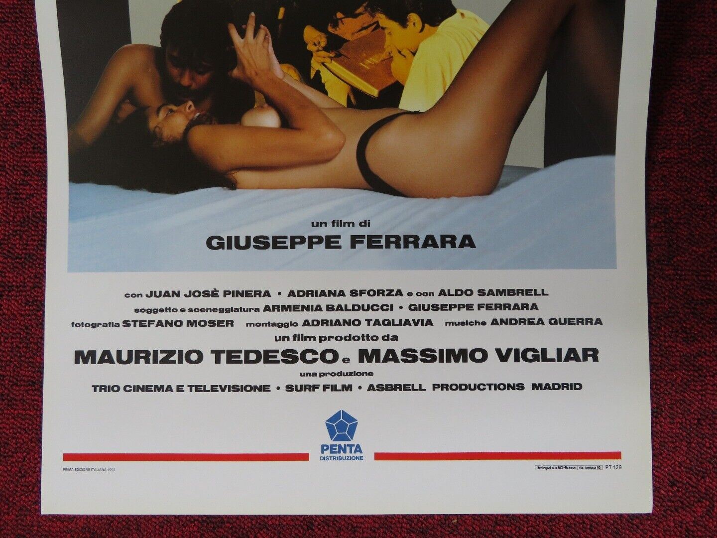 NARCOS  ITALIAN LOCANDINA (27.5"x13") POSTER GIUSEPPE FERRARA 1992