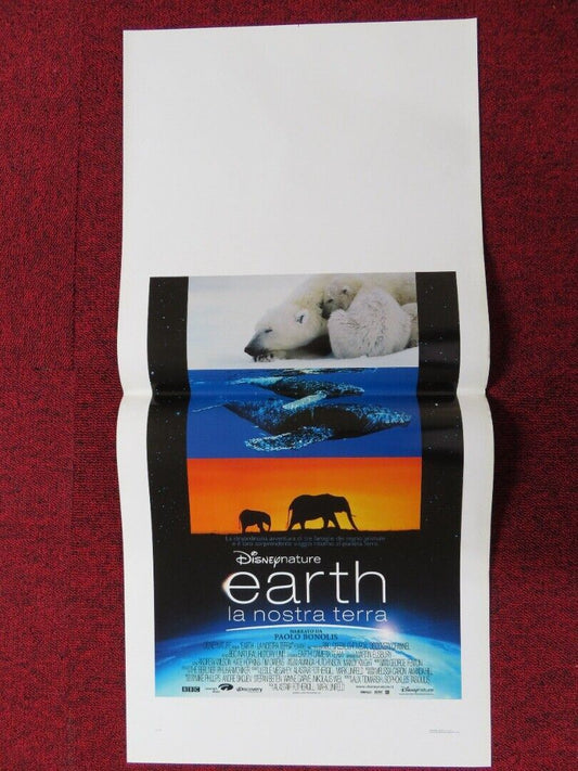 EARTH ITALIAN LOCANDINA (27.5"x13") POSTER DISNEY PAOLO BONOLIS 2007