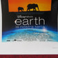 EARTH ITALIAN LOCANDINA (27.5"x13") POSTER DISNEY PAOLO BONOLIS 2007