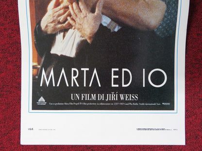 MARTA ED IO ITALIAN LOCANDINA (27.5"x13") POSTER MICHEL PICCOLI M SAGEBRE 1991