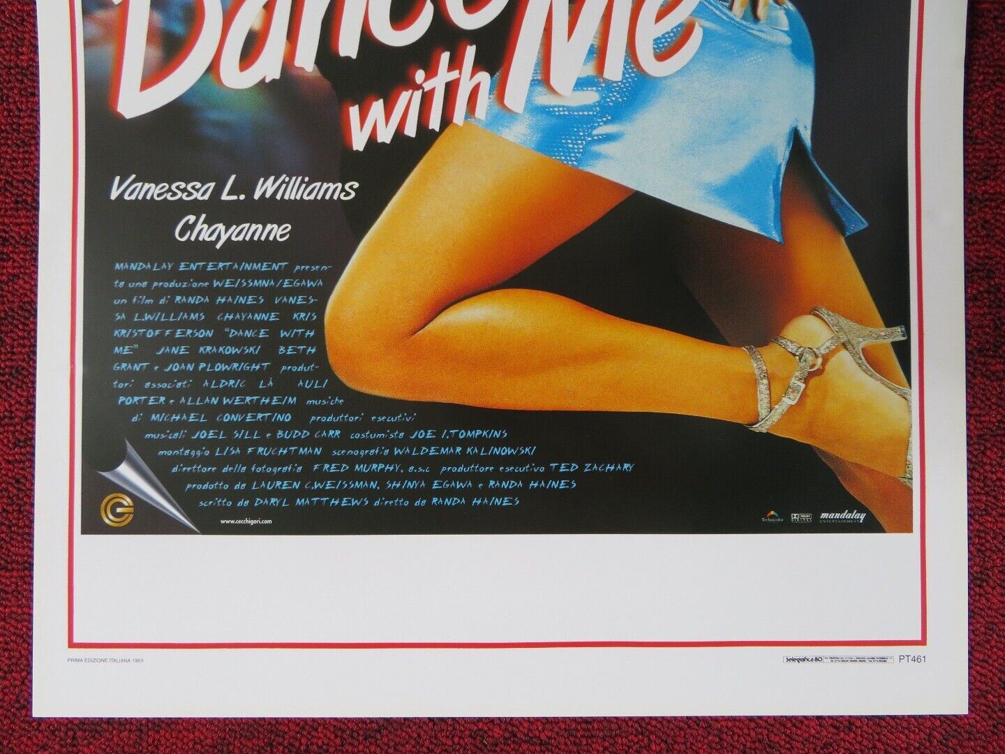 DANCE WITH ME  ITALIAN LOCANDINA (27.5"x13") POSTER VANESSA L. WILLIAMS 1999