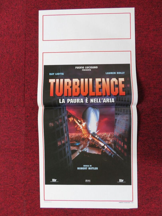 TURBULENCE  ITALIAN LOCANDINA (27.5"x13") POSTER RAY LIOTTA LL COOL J 1997