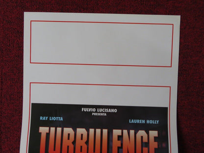 TURBULENCE  ITALIAN LOCANDINA (27.5"x13") POSTER RAY LIOTTA LL COOL J 1997