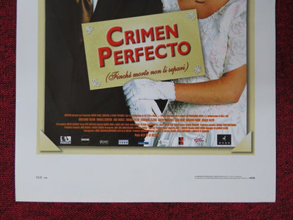 FERPECT CRIME ITALIAN LOCANDINA (27.5"x13") POSTER GUILLERMO TOLEDOMONICA 2004