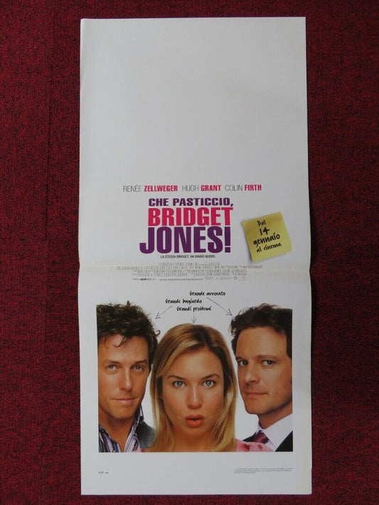 BRIDGET JONES: THE EDGE OF REASON ITALIAN LOCANDINA (27.5"x13") POSTER 2004