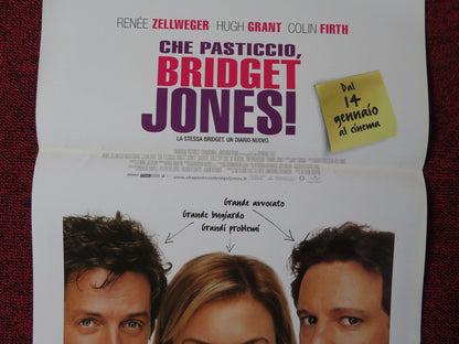 BRIDGET JONES: THE EDGE OF REASON ITALIAN LOCANDINA (27.5"x13") POSTER 2004