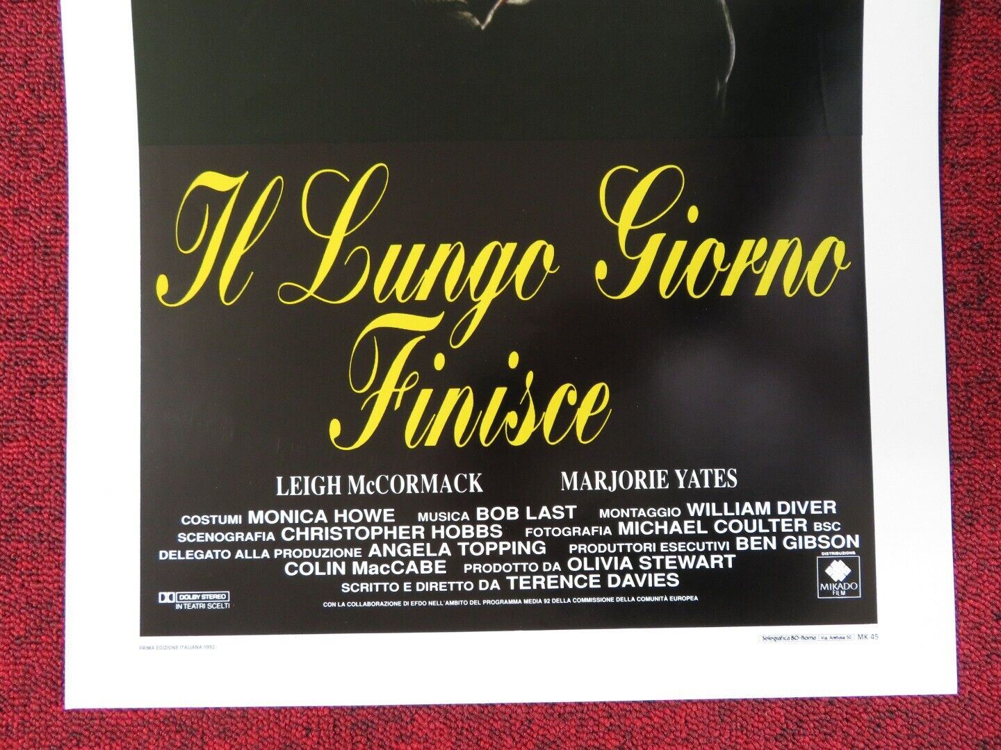 IL LUNGO GIORNO FINISCE ITALIAN LOCANDINA (27.5"x13.5") POSTER L MCCORMACK '92