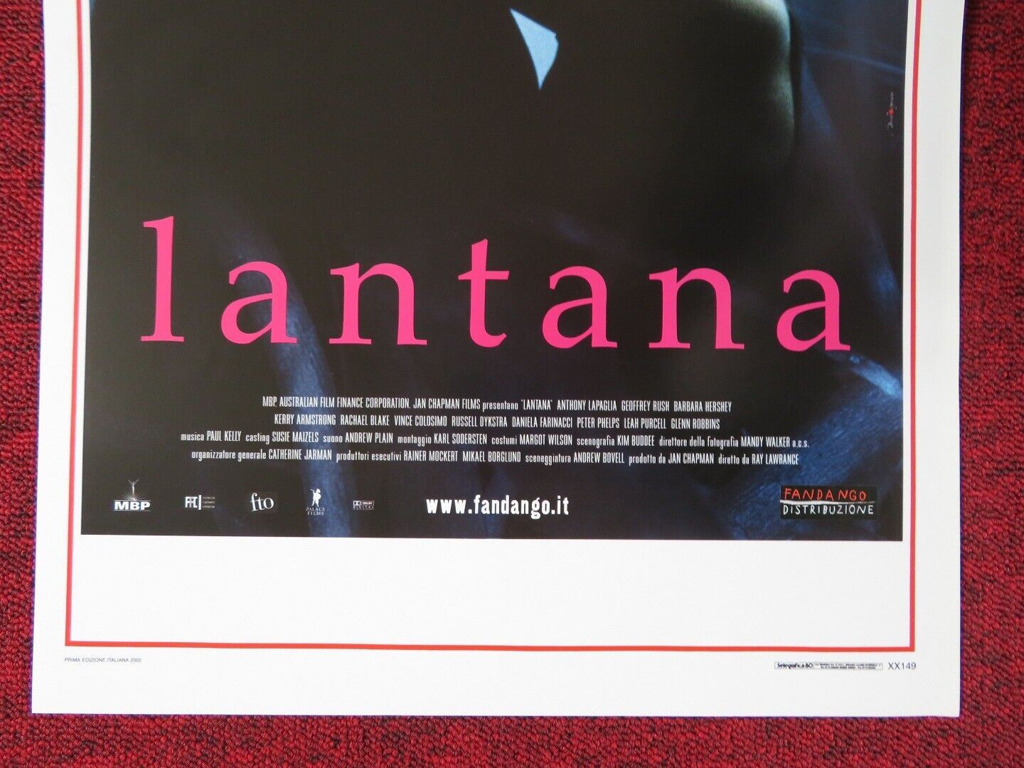 LANTANA  ITALIAN LOCANDINA (27.5"x13") POSTER ANTHONY LAPAGLIA GEOFFREY RUSH '02