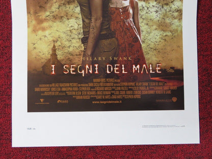 THE REAPING  ITALIAN LOCANDINA (27.5"x13") POSTER HILARY SWANK IDRIS ELBA  2007