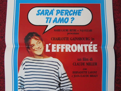 L'EFFRONTEE ITALIAN LOCANDINA (27.5"x13") POSTER CHARLOTTE GAINSBOURG 1986