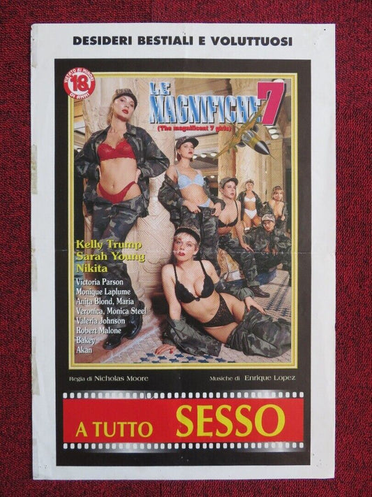 LE MAGNIFICHE 7 / THE MAGNIFICENT 7 GIRLS ITALIAN MINI (13"x 20") POSTER 1999