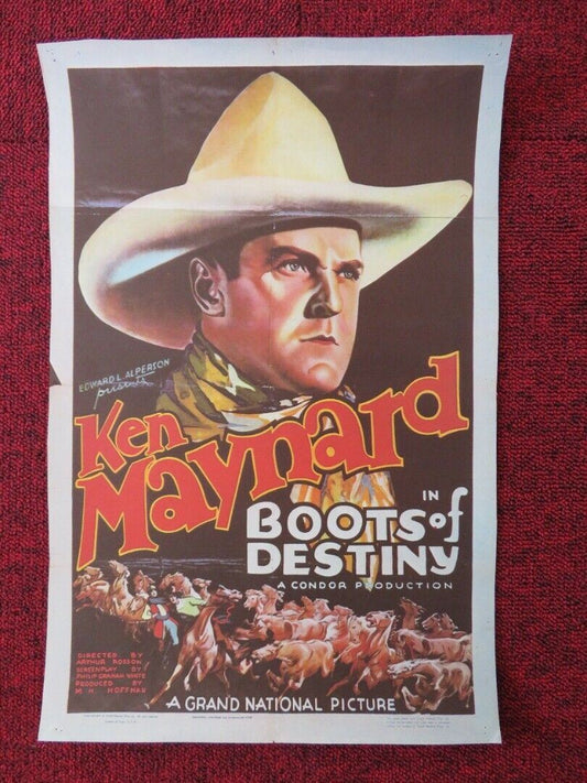 BOOTS OF DESTINY US (16"x 10.5") REPRODUCTION PHOTO POSTER KEN MAYNARD