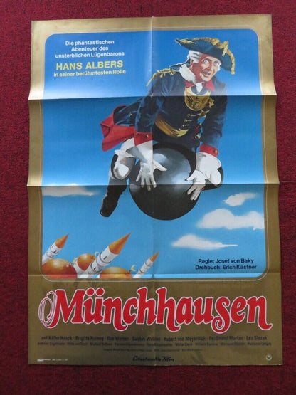 MUNCHHAUSEN GERMAN A1 (33"x 23") POSTER HANS ALBERS WILHELM BENDOW 1978