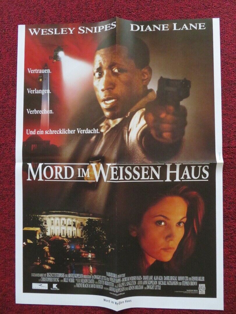 MURDER AT 1600 GERMAN A2 (21.5"x 15.5") POSTER WESLEY SNIPES DIANE LANE 1998