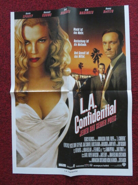 L.A. CONFIDENTIAL GERMAN A2 (21.5"x 15.5") POSTER KIM BASINGER KEVIN SPACEY 1997