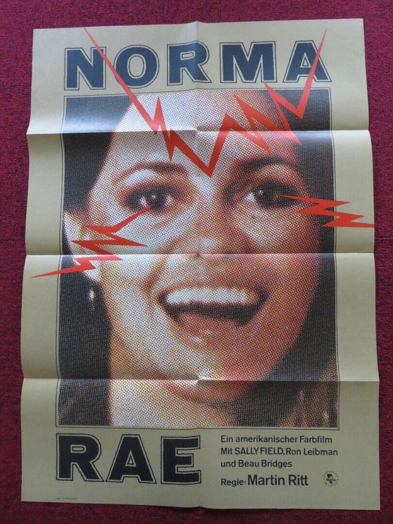 NORMA RAE GERMAN A1 (33"x 23") POSTER SALLY FIELD BEAU BRIDGES 1980