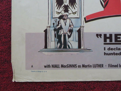 MARTIN LUTHER FOLDED U.S HALF SHEET POSTER NIALL MACGINNIS JOHN RUDDOCK 1953