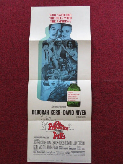 PRUDENCE AND THE PILL FOLDED US INSERT (14"x 36") POSTER DEBORAH KERR 1968