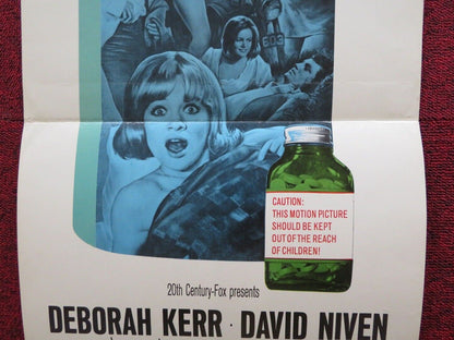 PRUDENCE AND THE PILL FOLDED US INSERT (14"x 36") POSTER DEBORAH KERR 1968