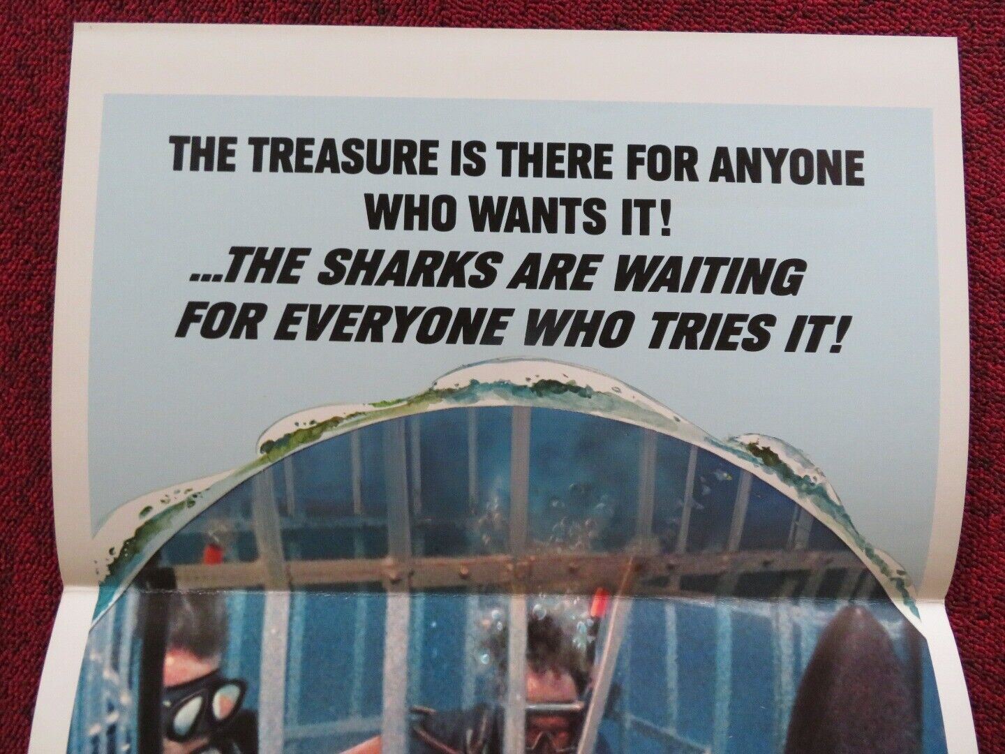 SHARKS' TREASURE - STYLE C FOLDED US INSERT (14"x 36") POSTER CORNEL WILDE 1975