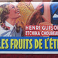 LES FRUITS DE L'ETE / FRUITS OF SUMMER FOLDED BELGIUM (21.5"x 14") POSTER 1955