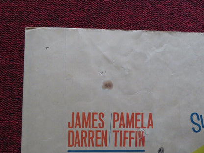 FOR THOSE WHO THINK FOLDED U.S HALF SHEET POSTER JAMES DARREN PAMELA TIFFIN 1964