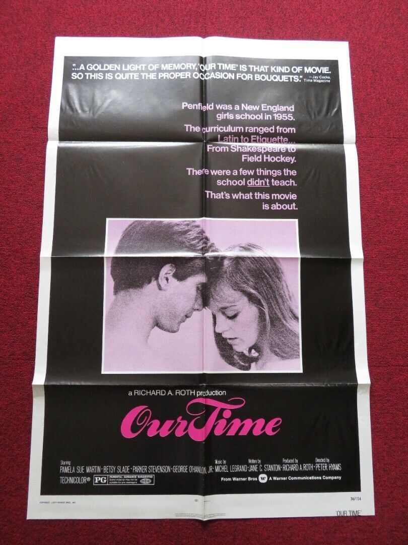 OUR TIME FOLDED US ONE SHEET POSTER PAMELA SUE MARTIN BETY SLADE 1974