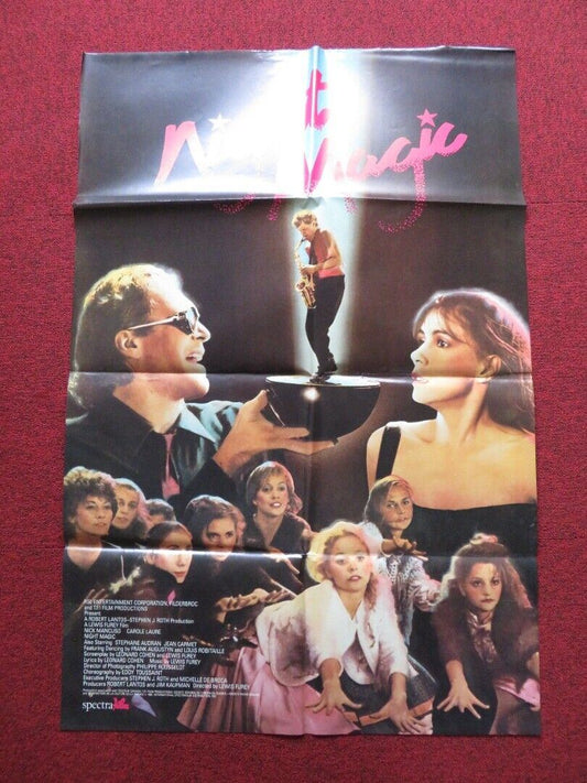 NIGHT MAGIC FOLDED US ONE SHEET POSTER CAROLE LAURE NICK MANCUSO 1985