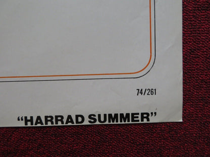 HARRAD SUMMER FOLDED US ONE SHEET POSTER RICHARD DORAN VICTORIA THOMPSON 1974