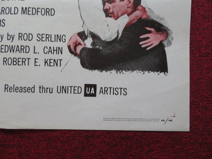 INCIDENT IN AN ALLEY FOLDED US ONE SHEET POSTER CHRIS WARFIELD J. O'DONNELL 1962