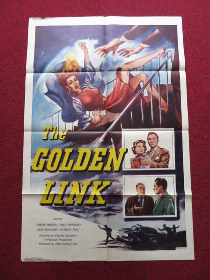 THE GOLDEN LINK FOLDED US ONE SHEET POSTER ANDRE MORELL THEA GREGORY 1954