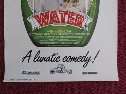 WATER  U.S MINI (13" X 27") POSTER MICHAEL CAINE BILLY CONNOLLY 1985