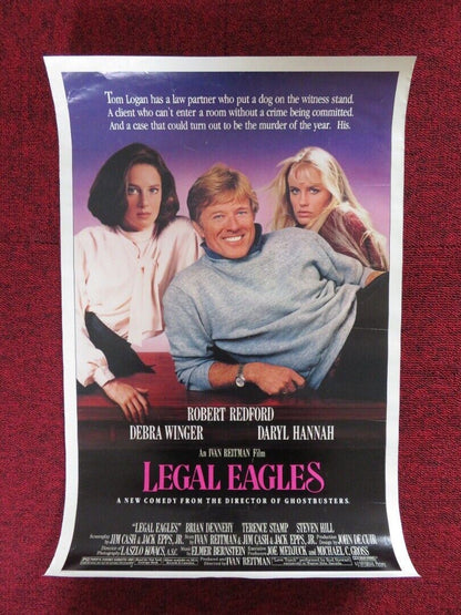 LEGAL EAGLES  U.S MINI (13.5" X 20.5") POSTER ROBERT REDFORD DEBRA WINGER 1986