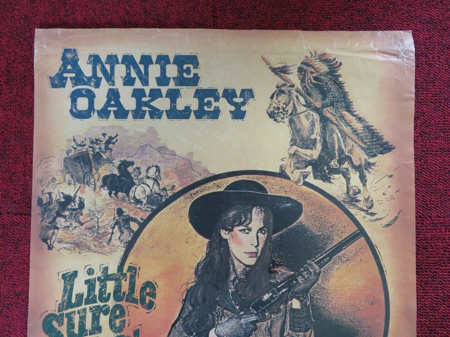 TALL TALES AND LEGENDS - ANNIE OAKLEY U.S VHS (14" X 22") POSTER J. LEE CURTIS