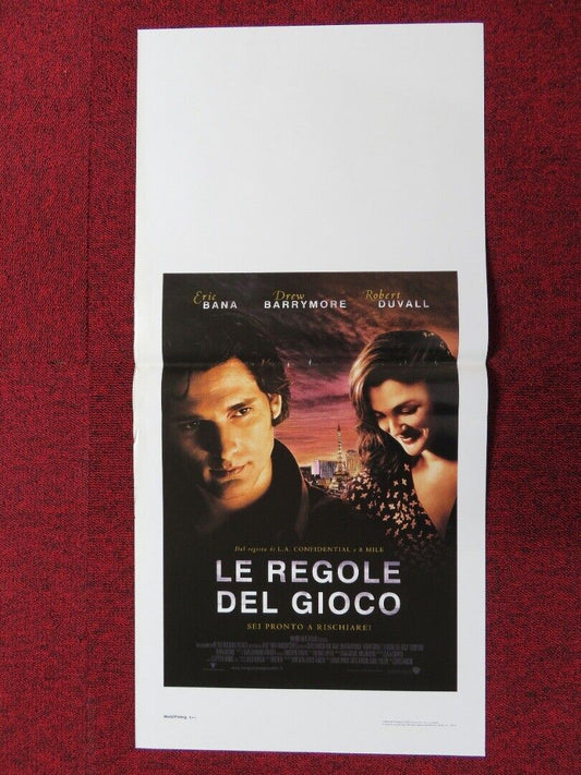 LUCKY YOU ITALIAN LOCANDINA (27.5"x13") POSTER DREW BARRYMORE ERIC BANA 2007