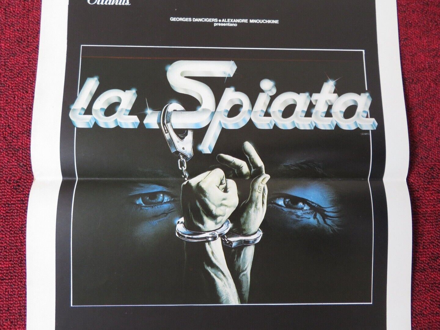 LA BALANCE ITALIAN LOCANDINA (27.5"x13") POSTER NATHALIE BAYE R BERRY 1983