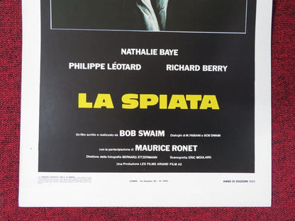 LA BALANCE ITALIAN LOCANDINA (27.5"x13") POSTER NATHALIE BAYE R BERRY 1983