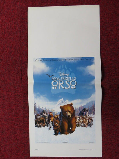 KODA FRATELLO ORSO  ITALIAN LOCANDINA (27.5"x13") POSTER DISNEY PHIL COLLINS '03