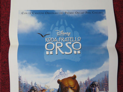 KODA FRATELLO ORSO  ITALIAN LOCANDINA (27.5"x13") POSTER DISNEY PHIL COLLINS '03