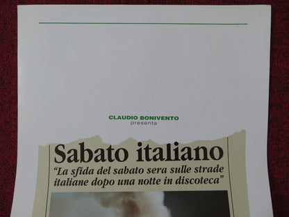 SABATO ITALIANO  ITALIAN LOCANDINA (27.5"x13.5") POSTER  ISABELLE PASCO 1992