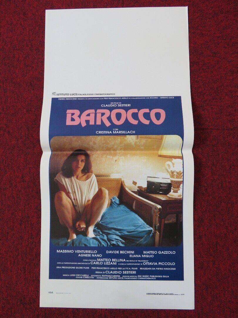 BAROCCO ITALIAN LOCANDINA (27.5"x13") POSTER MASSIMAO VENTURIELLO 1991