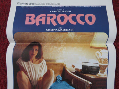 BAROCCO ITALIAN LOCANDINA (27.5"x13") POSTER MASSIMAO VENTURIELLO 1991